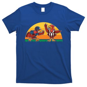 Thanksgiving Football Turkey Player Fan Thanksgiving Sports Gift T-Shirt