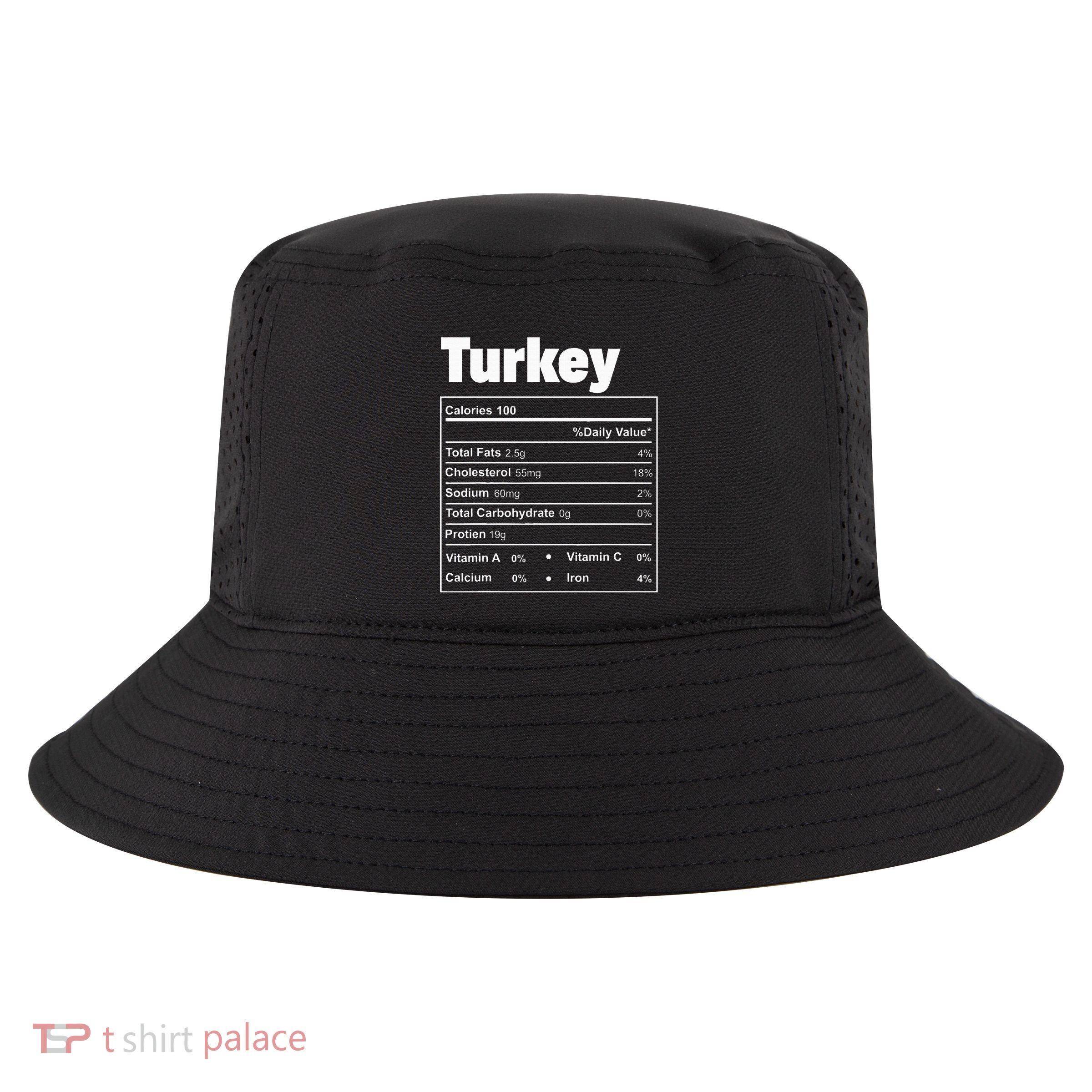 Thanksgiving Food Turkey Nutritional Facts Cool Comfort Performance Bucket Hat