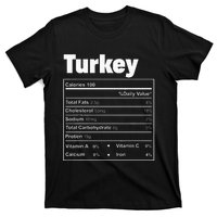 Thanksgiving Food Turkey Nutritional Facts T-Shirt