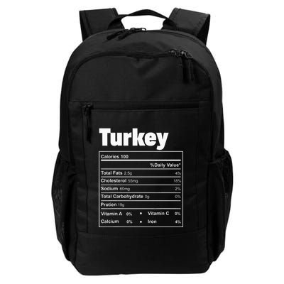 Thanksgiving Food Turkey Nutritional Facts Daily Commute Backpack