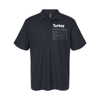 Thanksgiving Food Turkey Nutritional Facts Softstyle Adult Sport Polo