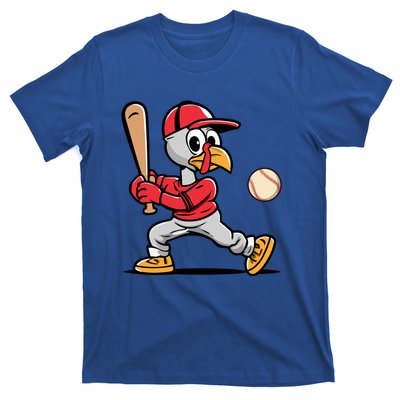 Thanksgiving Funny Turkey Playing Baseball Swing Meaningful Gift T-Shirt