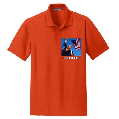 Trump Fight Dry Zone Grid Polo