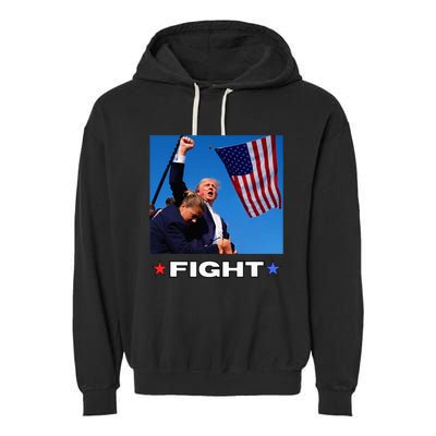 Trump Fight Garment-Dyed Fleece Hoodie