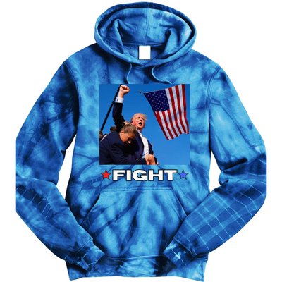 Trump Fight Tie Dye Hoodie