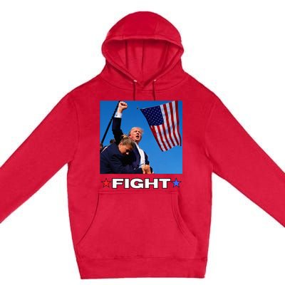 Trump Fight Premium Pullover Hoodie