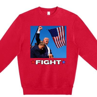 Trump Fight Premium Crewneck Sweatshirt