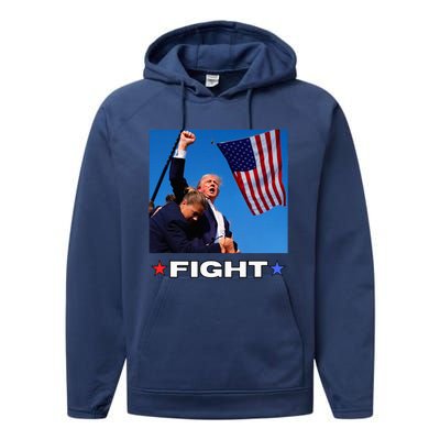 Trump Fight Performance Fleece Hoodie