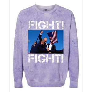 Trump Fight Trump Fighting Colorblast Crewneck Sweatshirt