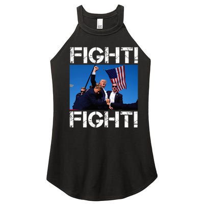 Trump Fight Trump Fighting Women’s Perfect Tri Rocker Tank