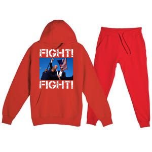 Trump Fight Trump Fighting Premium Hooded Sweatsuit Set