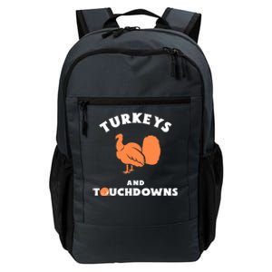 Thanksgiving Football Turkeys And Touchdowns Great Gift Daily Commute Backpack