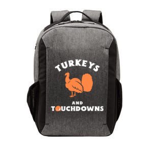 Thanksgiving Football Turkeys And Touchdowns Great Gift Vector Backpack