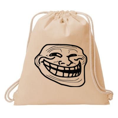 Troll Face Drawstring Bag