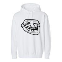 Troll Face Garment-Dyed Fleece Hoodie