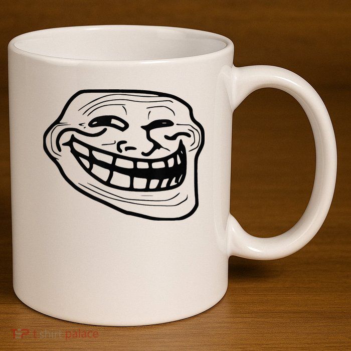 Troll Face 11oz C Handle Ceramic Mug