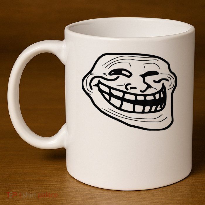 Troll Face 11oz C Handle Ceramic Mug
