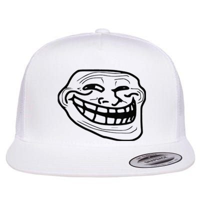 Troll Face Flat Bill Trucker Hat