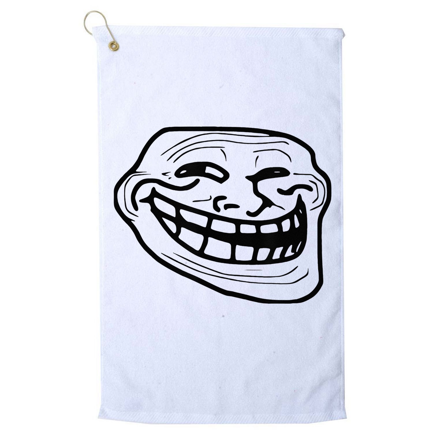 Troll Face Golf Towel