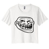 Troll Face Crop Top
