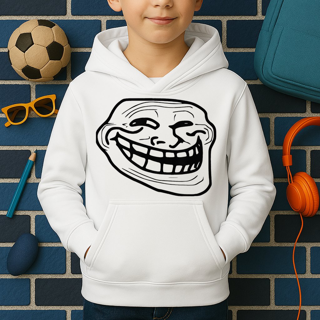 Troll Face Kids Hoodie