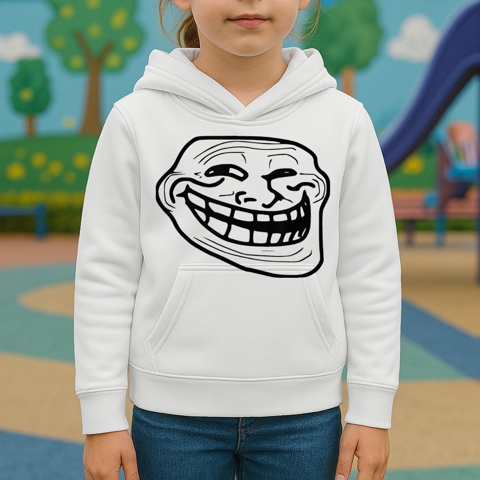 Troll Face Kids Hoodie