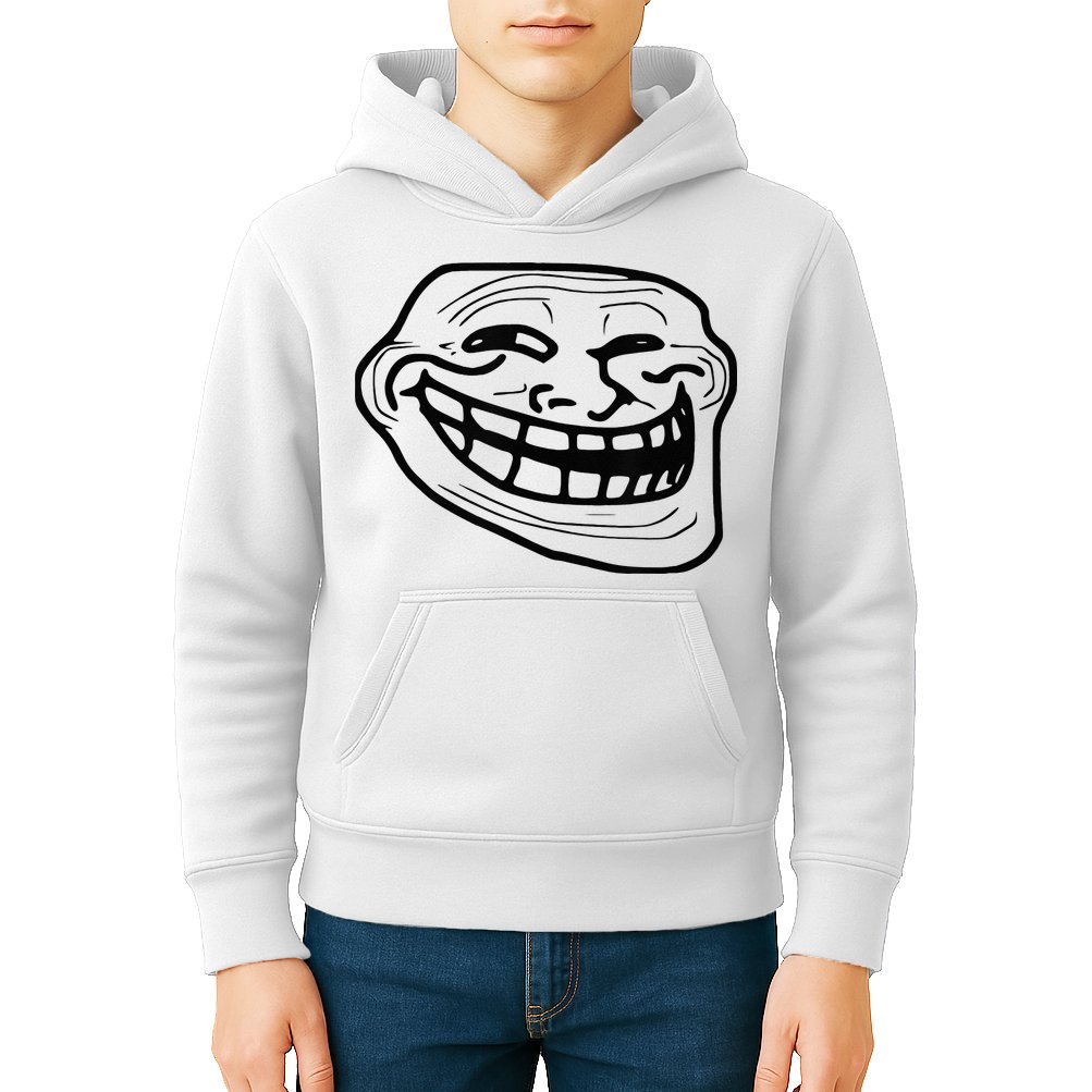 Troll Face Kids Hoodie