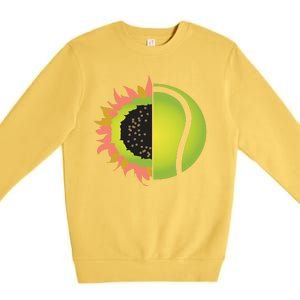 Tennis Flower Premium Crewneck Sweatshirt