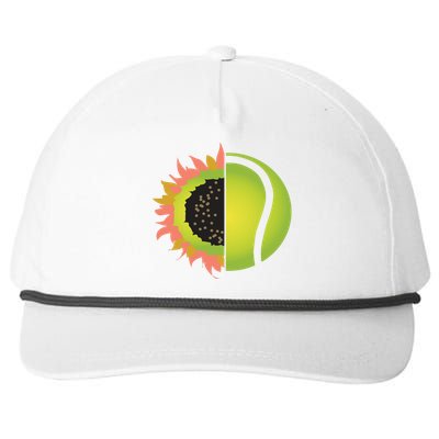 Tennis Flower Snapback Five-Panel Rope Hat