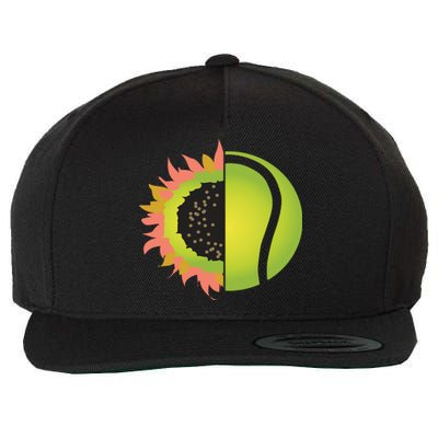 Tennis Flower Wool Snapback Cap