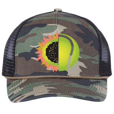 Tennis Flower Retro Rope Trucker Hat Cap