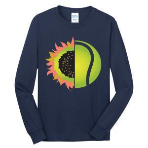 Tennis Flower Tall Long Sleeve T-Shirt