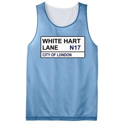 Tottenham Football Team White Hart Lane Street Sign Mesh Reversible Basketball Jersey Tank