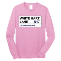 Tottenham Football Team White Hart Lane Street Sign Long Sleeve Shirt