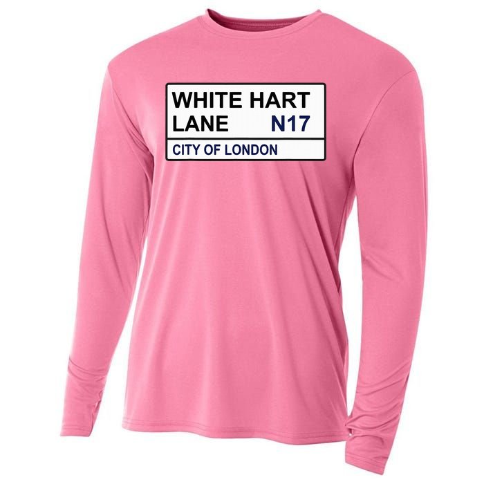 Tottenham Football Team White Hart Lane Street Sign Cooling Performance Long Sleeve Crew