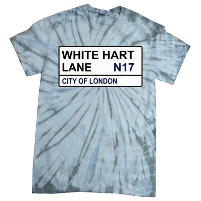 Tottenham Football Team White Hart Lane Street Sign Tie-Dye T-Shirt