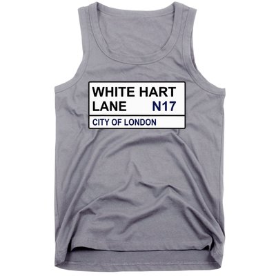 Tottenham Football Team White Hart Lane Street Sign Tank Top