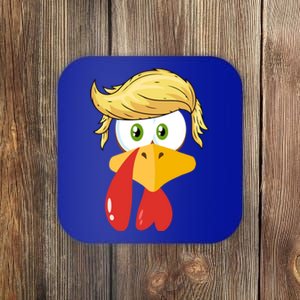 Turkeys For Trump 2024 Thanksgiving President Donald Trump Gift Coaster