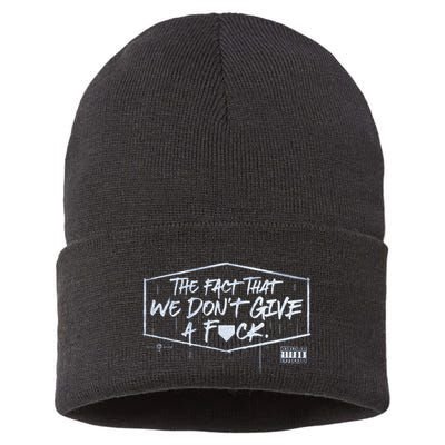 The Fact That We DonT Give A Fuck Sustainable Knit Beanie