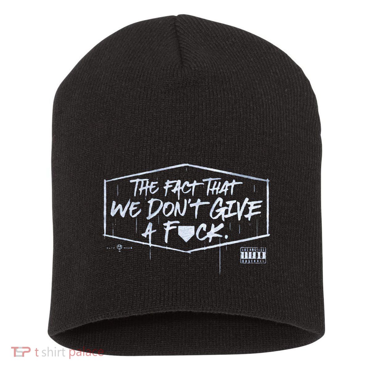 The Fact That We DonT Give A Fuck Short Acrylic Beanie