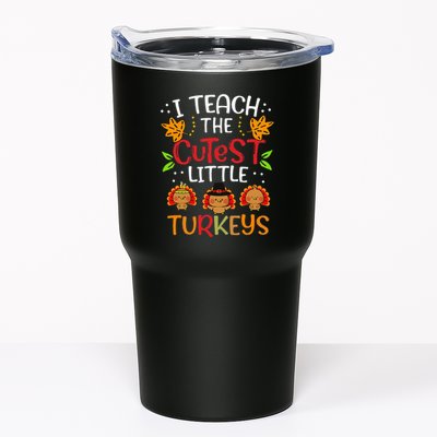 Thanksgiving For Teachers I Teach The Cutest Little Turkeys Tumbler