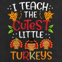 Thanksgiving For Teachers I Teach The Cutest Little Turkeys Microfiber Hand Towel