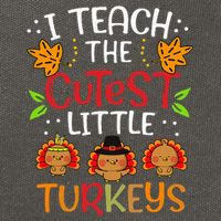 Thanksgiving For Teachers I Teach The Cutest Little Turkeys Cotton Canvas Backpack
