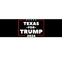 Texas For Trump 2024 Bumper Sticker