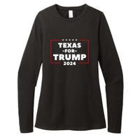 Texas For Trump 2024 Womens CVC Long Sleeve Shirt