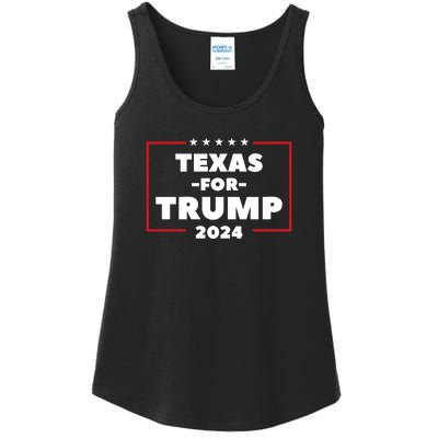 Texas For Trump 2024 Ladies Essential Tank