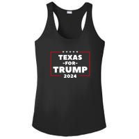 Texas For Trump 2024 Ladies PosiCharge Competitor Racerback Tank