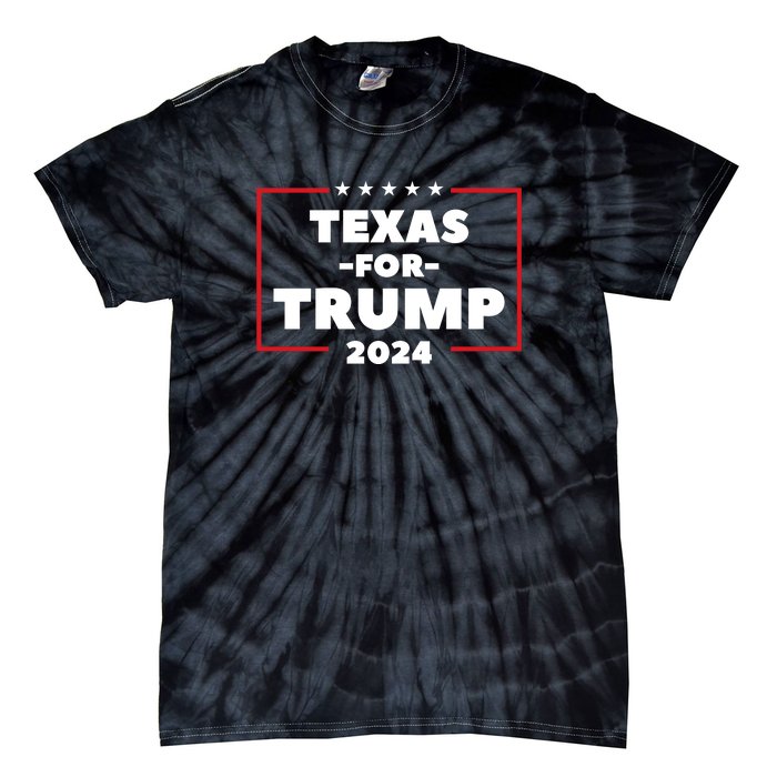 Texas For Trump 2024 Tie-Dye T-Shirt