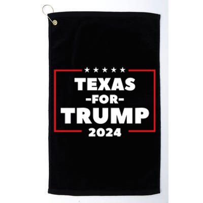 Texas For Trump 2024 Platinum Collection Golf Towel