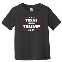 Texas For Trump 2024 Toddler T-Shirt